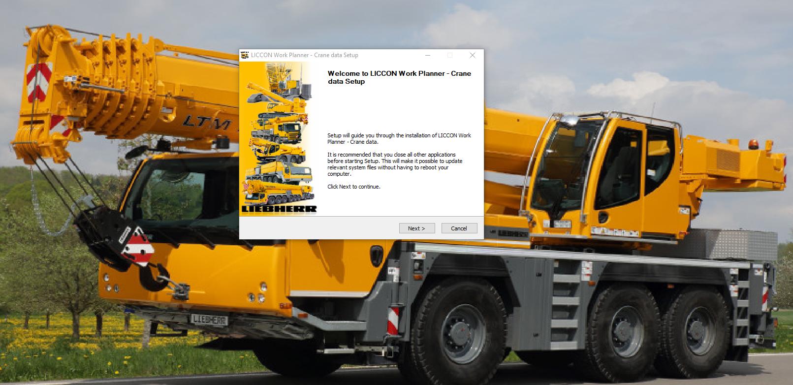 How To Fix Error Liebherr LICCON Universal Work Planner V6.19 LTM (2)