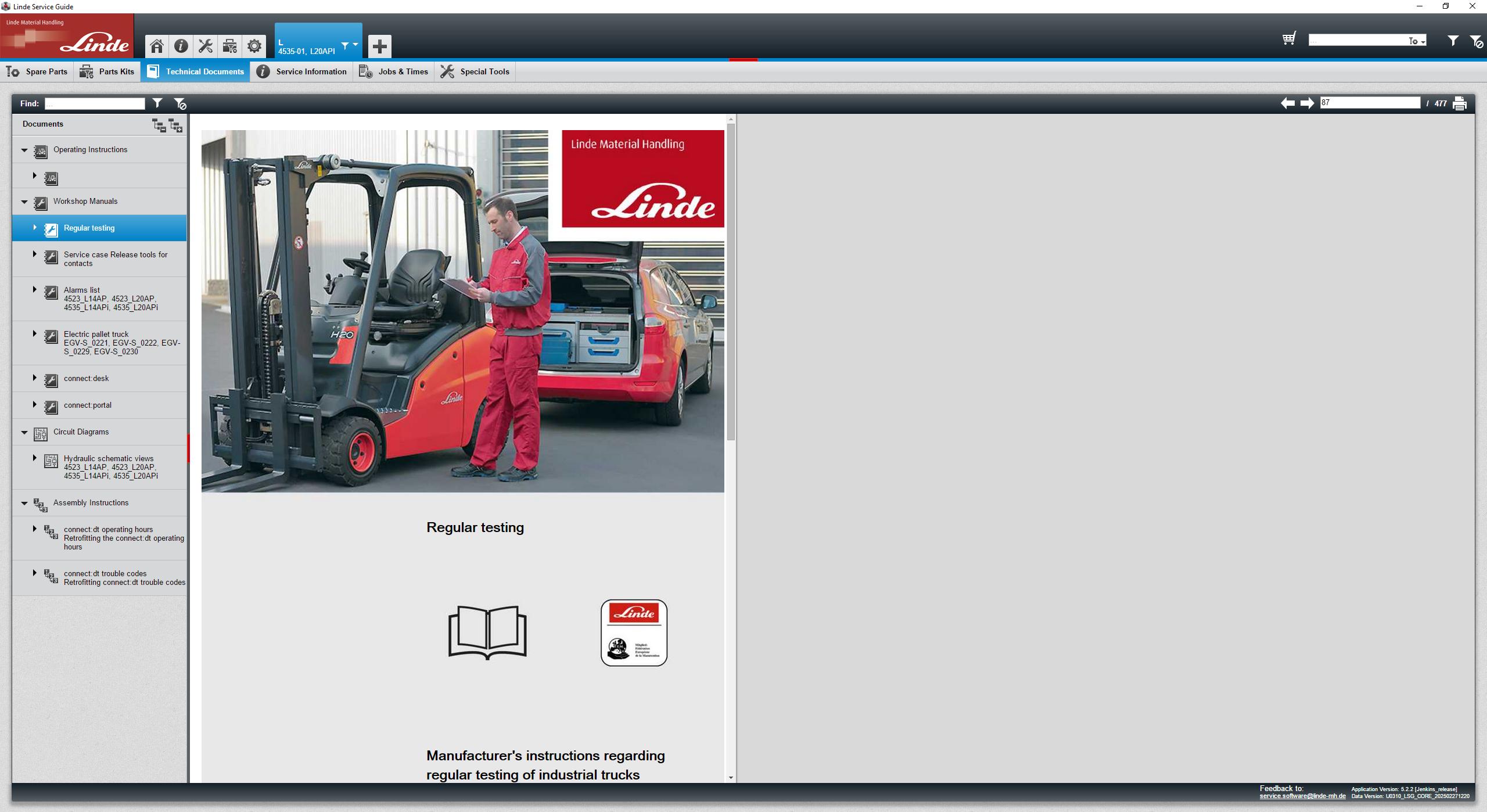 How To Fix Error Linde Forklift LSG v.5.2.2 U0310 02.2025 Service Parts Program (2)
