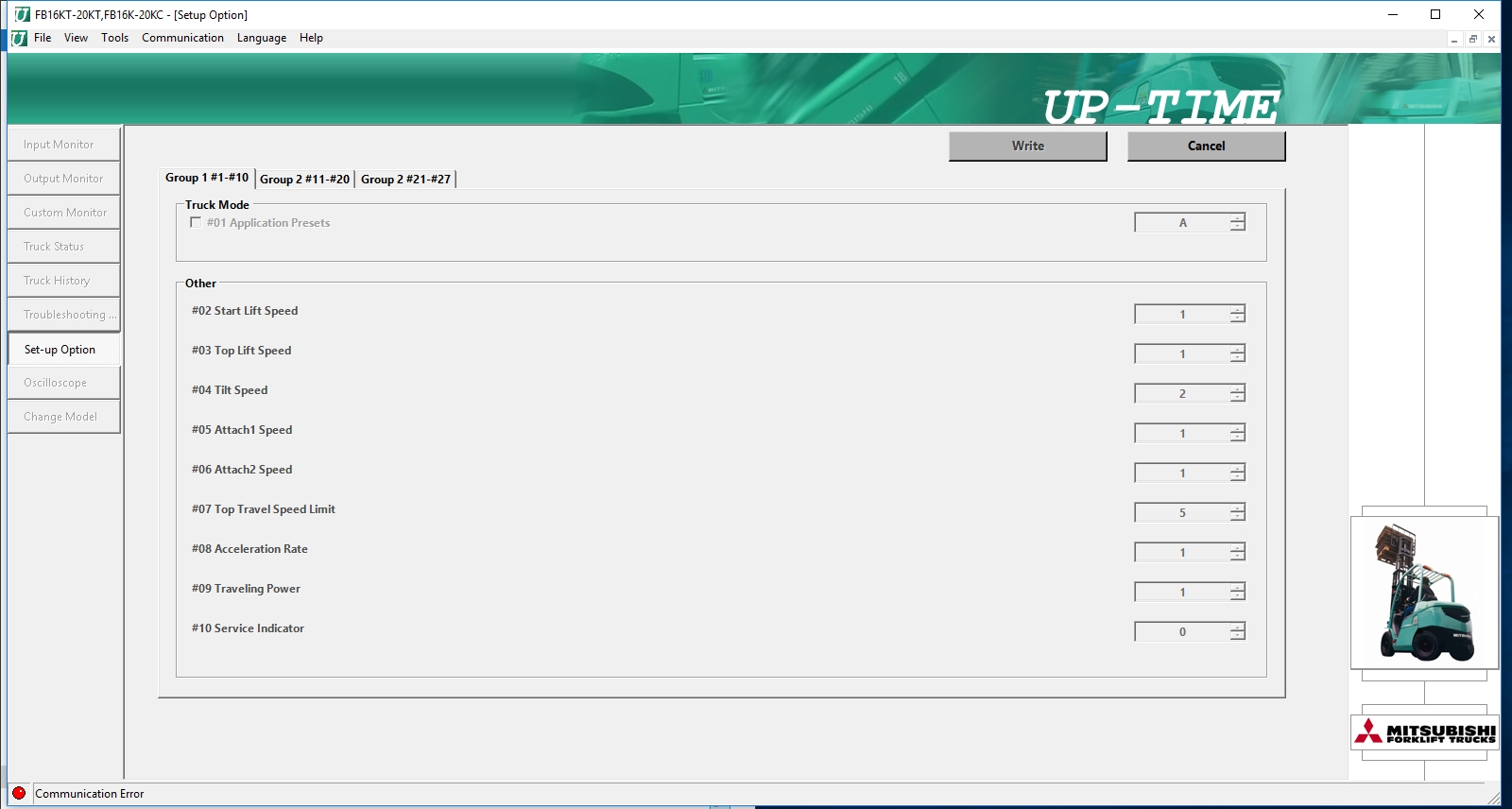How To Fix Error Mitsubishi Forklift Up Time v4.0.4 2014 (2)