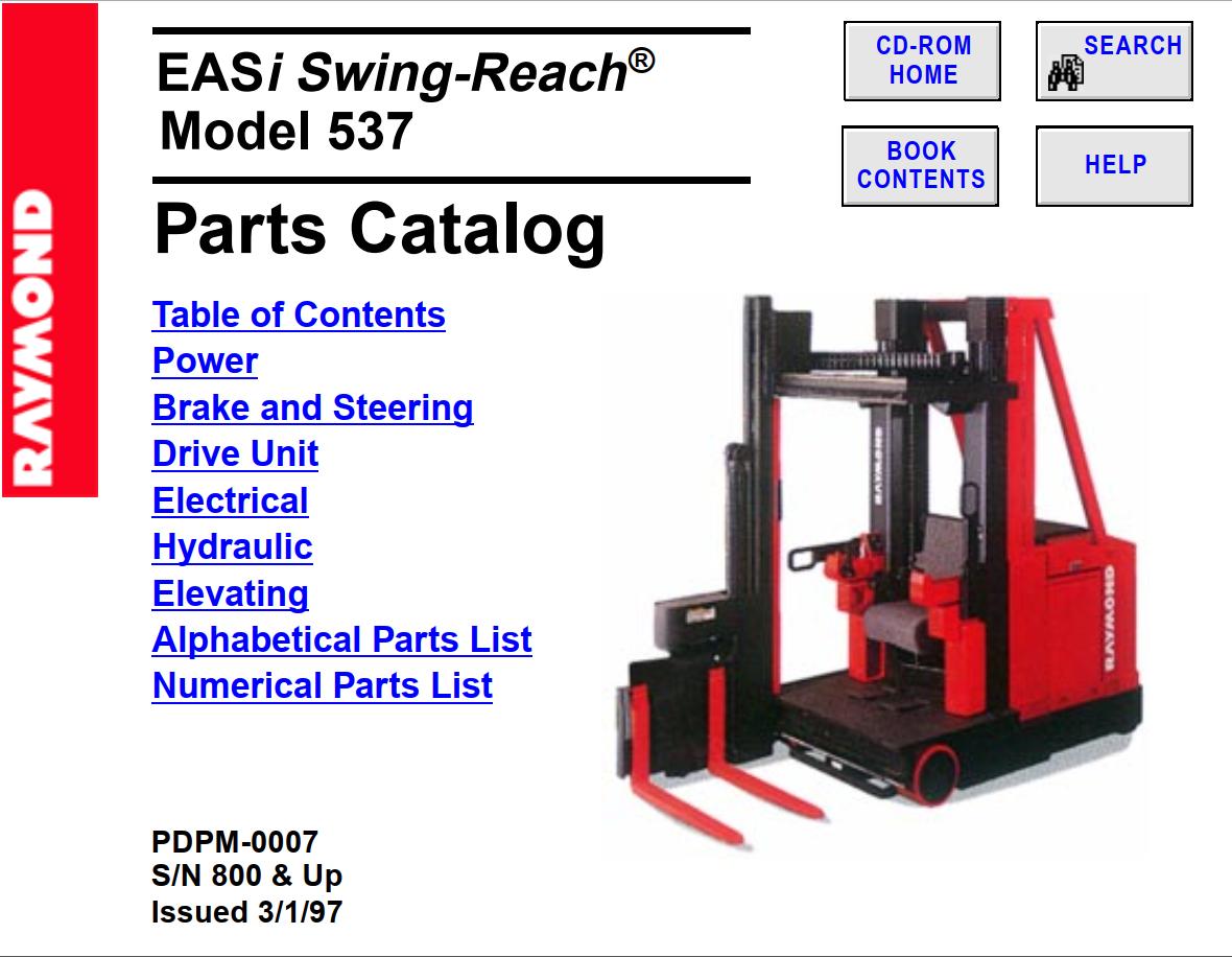 How To Fix Error Raymond Forklift EPC Old Model CD 06.1999 (1)