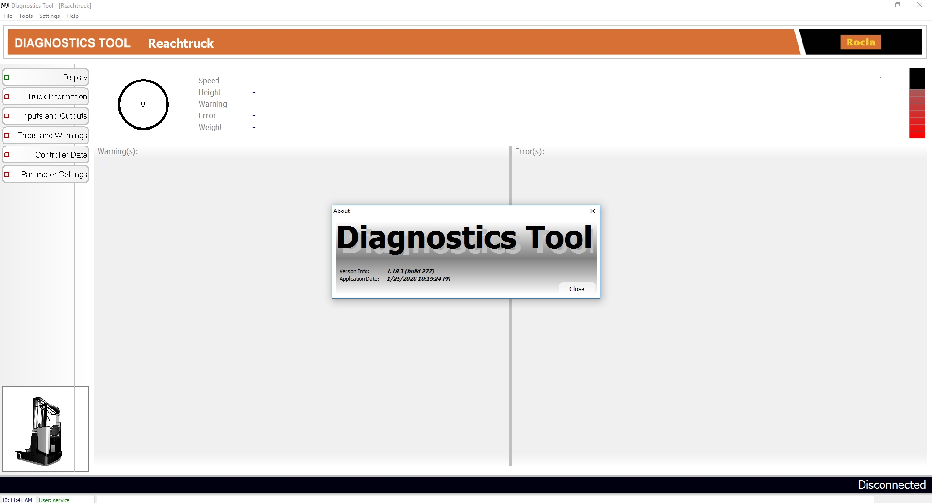 How To Fix Error Rocla Forklift Warehouse 01.2020 Diagnostic Tools Software (1)