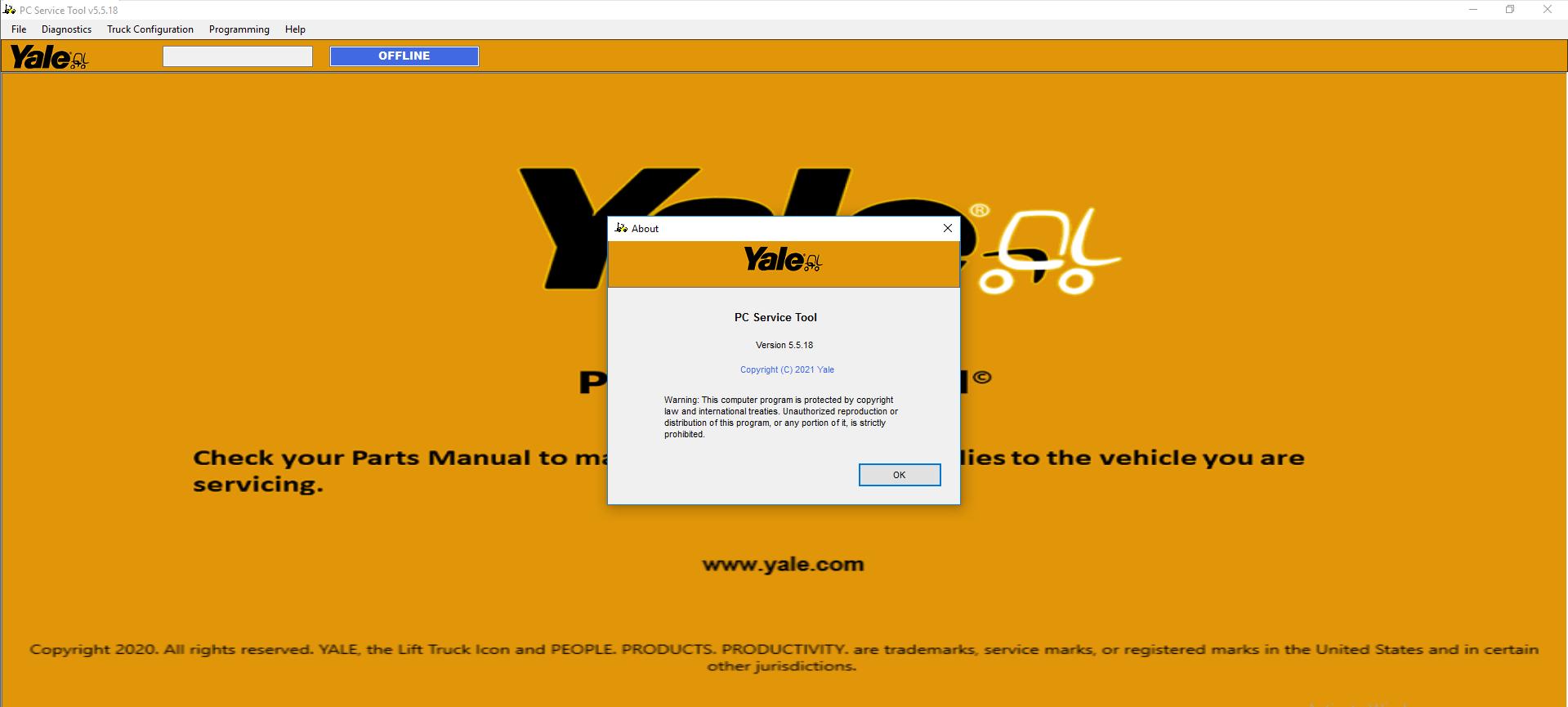 How To Fix Error Yale Forklift PCST V5.5.18 2025 Diagnostic Program Developer Level (2)