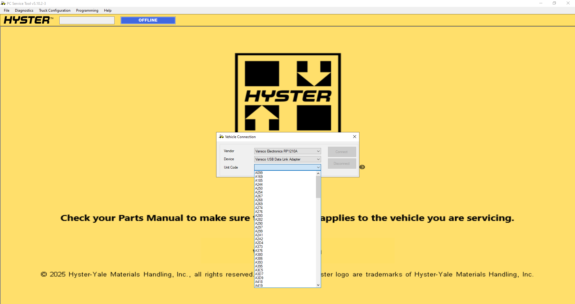Hyster Forklift PCST v5.10.2 3 2026 PC Service Tool 2
