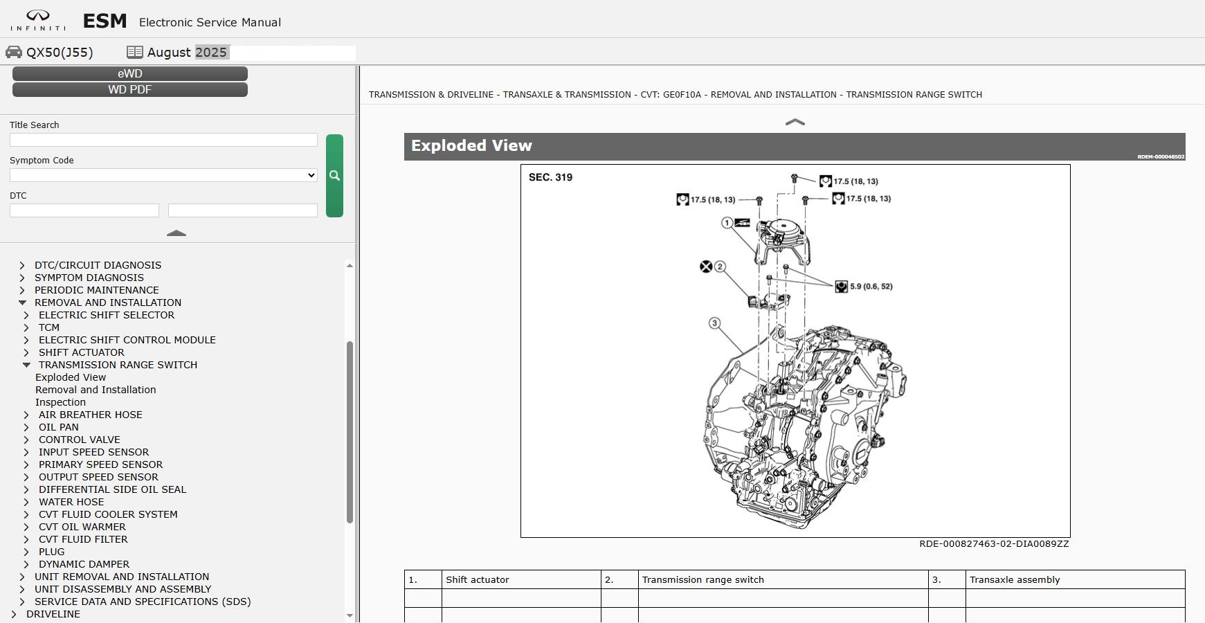 Infiniti QX50 J55 2019 August 2025 Service Manual Wiring Diagrams (2)