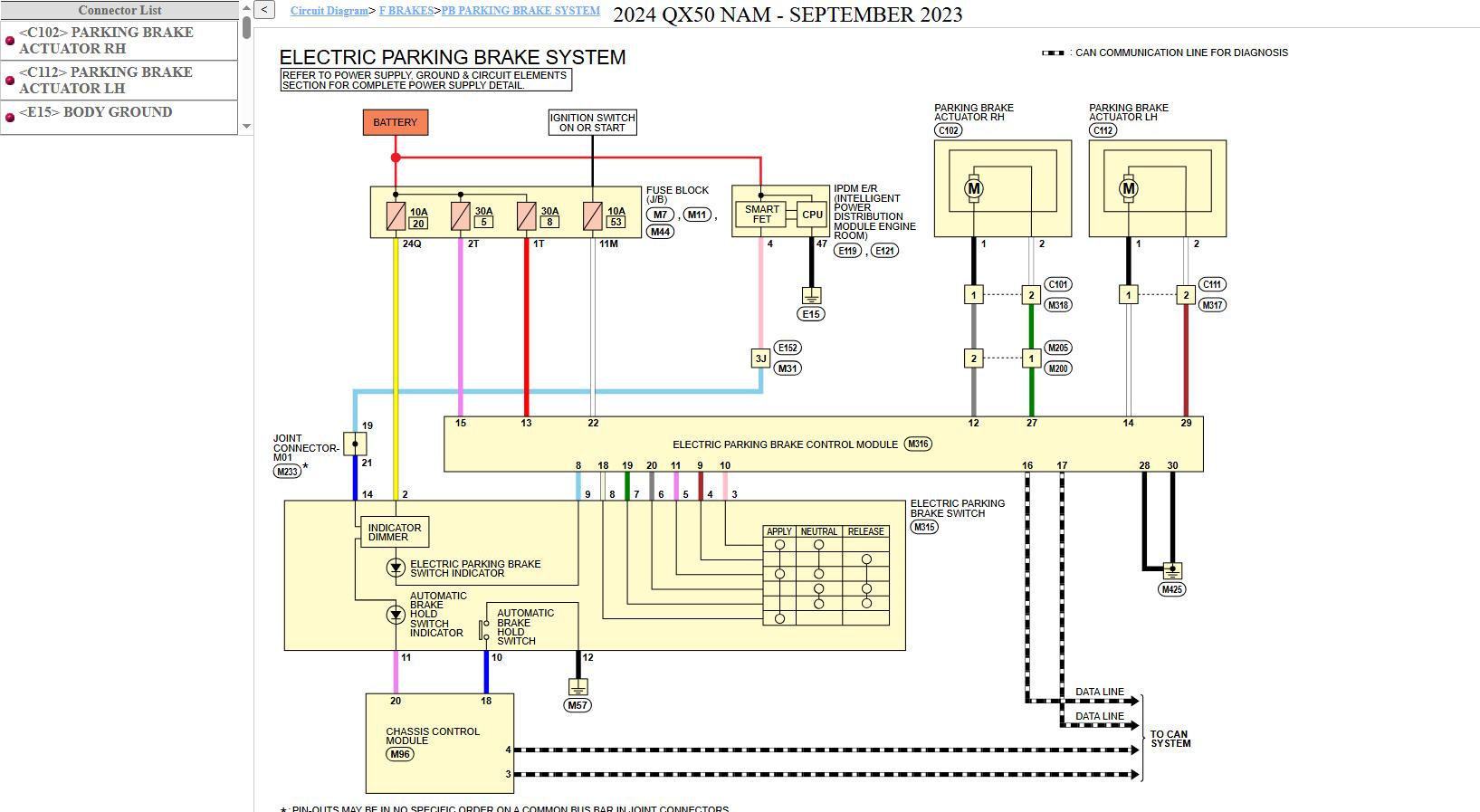 Infiniti QX50 J55 2024 August 2025 Service Manual Wiring Diagrams (2)
