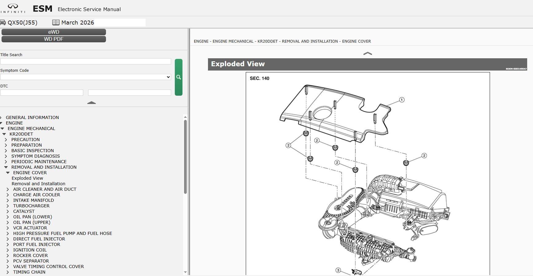 Infiniti QX50 J55 2025 March 2026 Service Manual Wiring Diagrams (2)