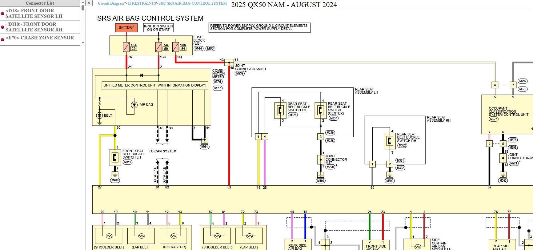Infiniti QX50 J55 2025 March 2026 Service Manual Wiring Diagrams (3)