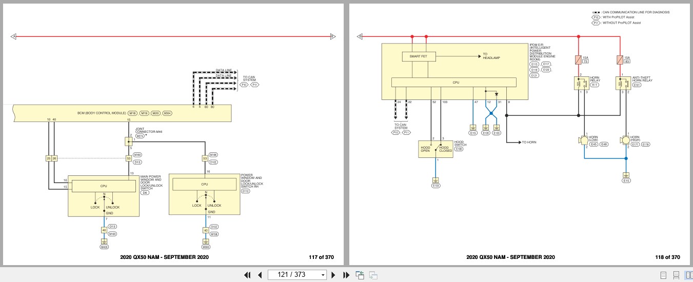 Infiniti QX50 NAM 2020 SEPTEMBER 2020 Electrical Wiring Diagrams (3)