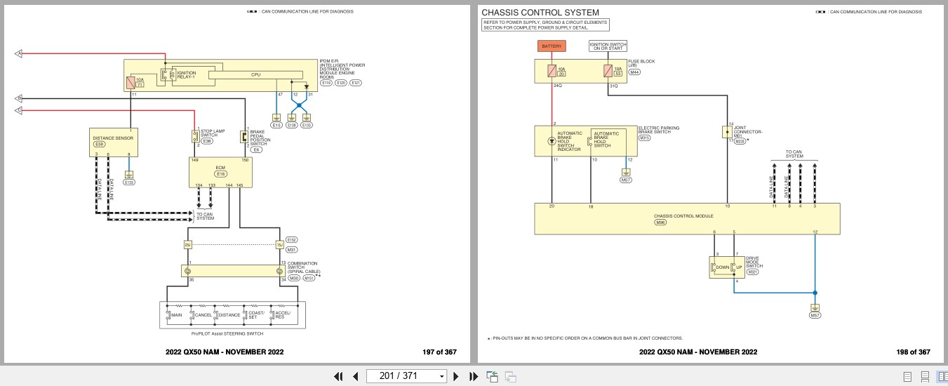 Infiniti QX50 NAM 2022 NOVEMBER 2022 Electrical Wiring Diagrams (2)