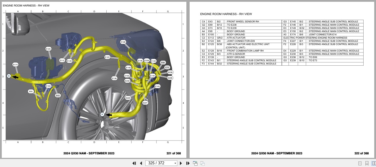Infiniti QX50 NAM 2024 SEPTEMBER 2023 Electrical Wiring Diagrams (2)