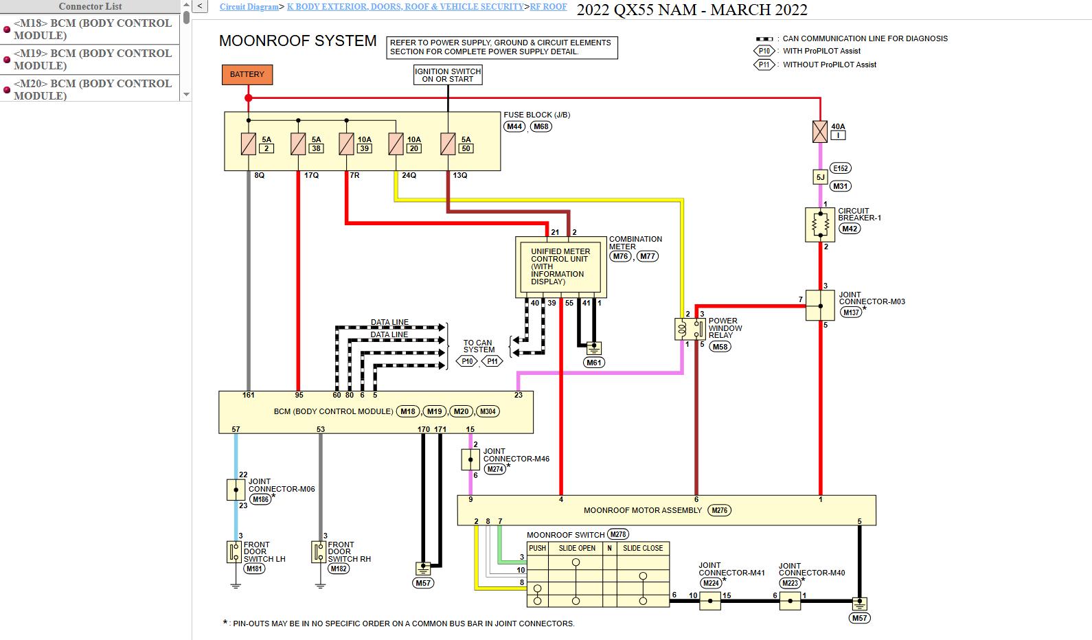 Infiniti QX55 FJ55 2022 August 2025 Parts Service Manual Wiring Diagrams (3)