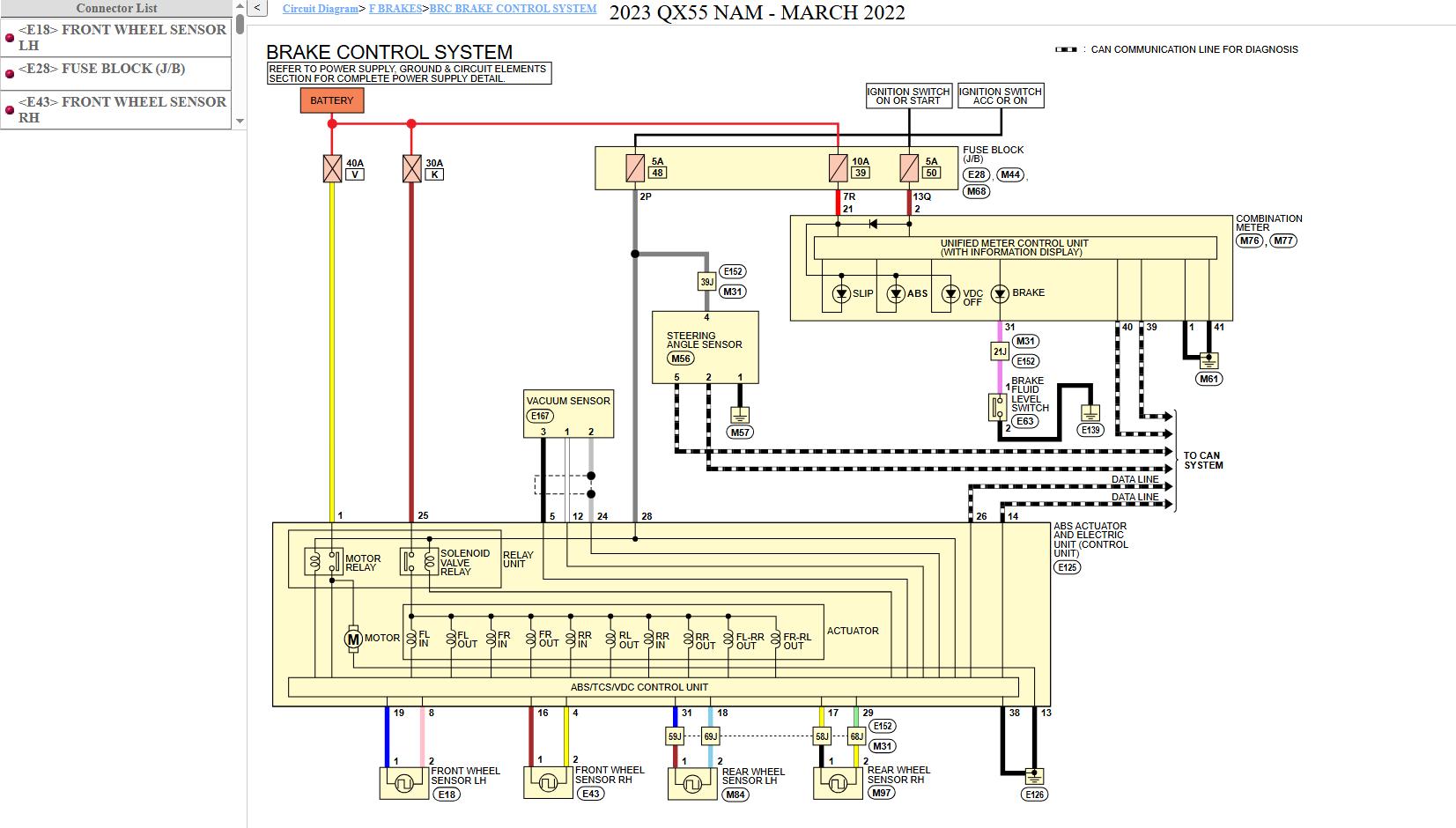 Infiniti QX55 FJ55 2023 August 2025 Parts Service Manual Wiring Diagrams (3)