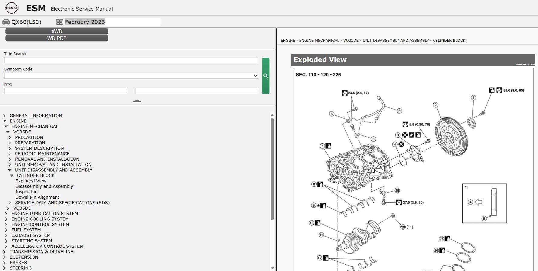 Infiniti QX60 L50 2020 February 2026 Service Manual Wiring Diagrams (2)