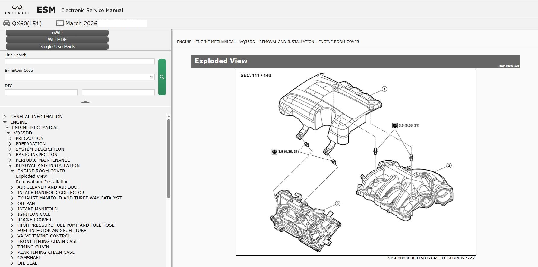 Infiniti QX60 L51 2022 March 2026 Parts Service Manual Wiring Diagrams (2)