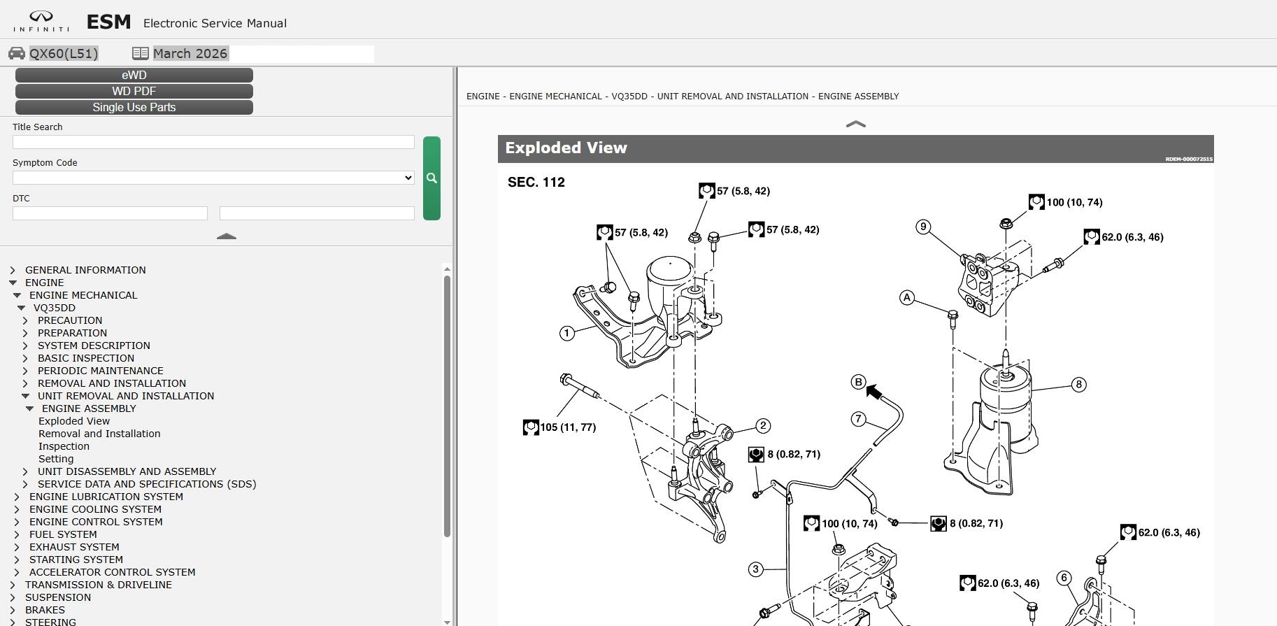 Infiniti QX60 L51 2024 March 2026 Parts Service Manual Wiring Diagrams (2)