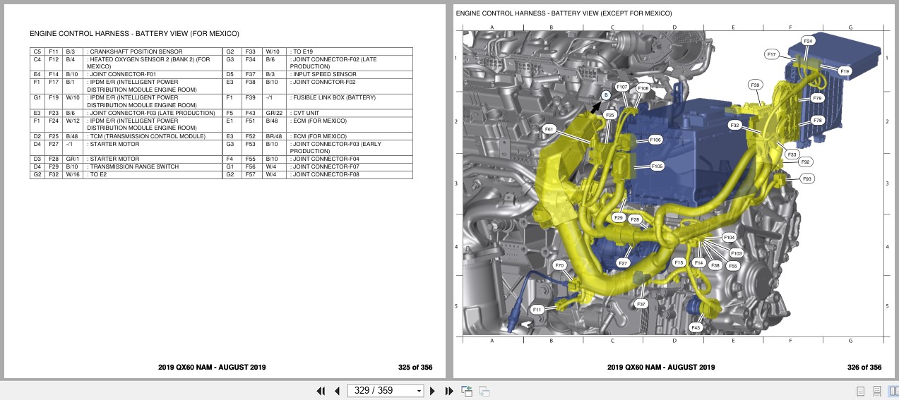 Infiniti QX60 NAM 2019 AUGUST 2019 Electrical Wiring Diagrams (2)