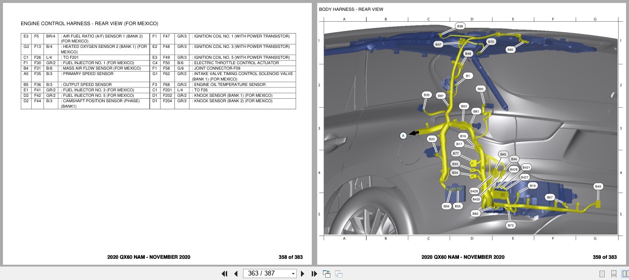 Infiniti QX60 NAM 2020 NOVEMBER 2020 Electrical Wiring Diagrams (2)