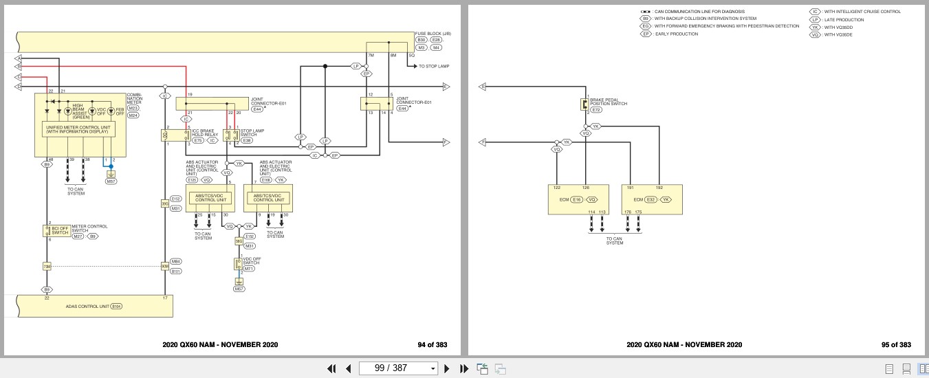 Infiniti QX60 NAM 2020 NOVEMBER 2020 Electrical Wiring Diagrams (3)