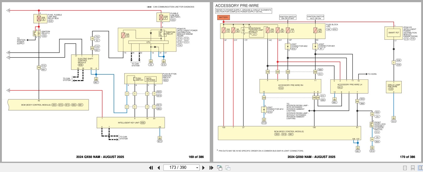 Infiniti QX60 NAM 2024 AUGUST 2025 Electrical Wiring Diagrams (2)