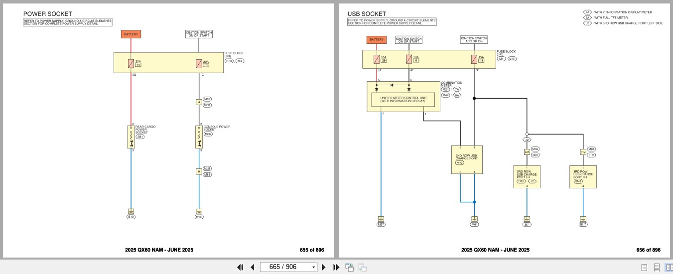 Infiniti QX60 NAM 2025 JUNE 2025 Electrical Wiring Diagrams (2)