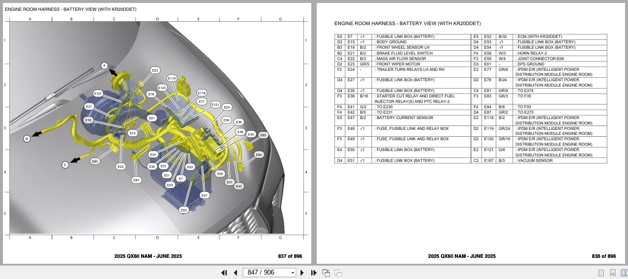 Infiniti QX60 NAM 2025 JUNE 2025 Electrical Wiring Diagrams (3)