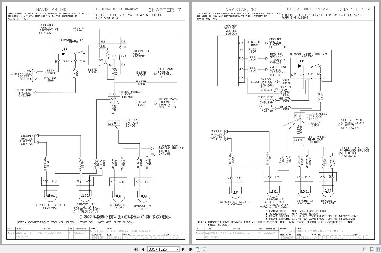 International School Bus IC Bus BE CE Series Electrical Diagrams 0000020182 2021 (2)
