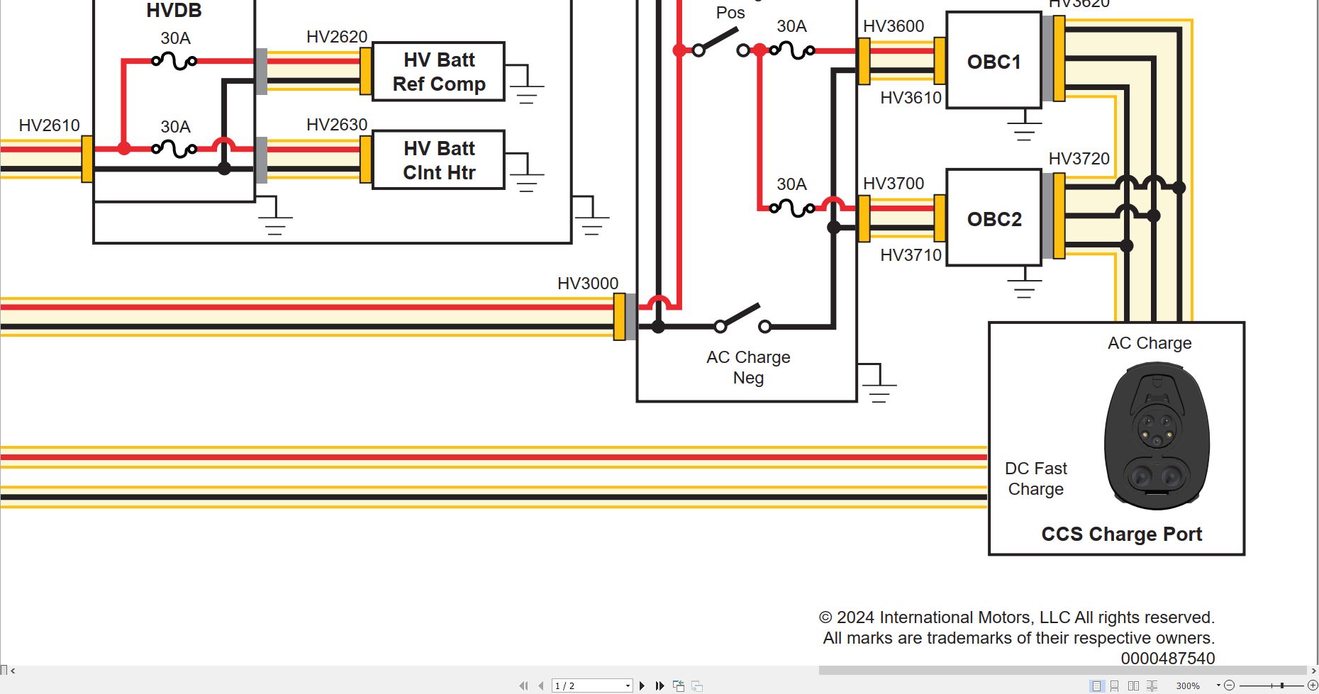 International School Bus IC Bus CE Series Distribution Diagram 0000487540 (2)