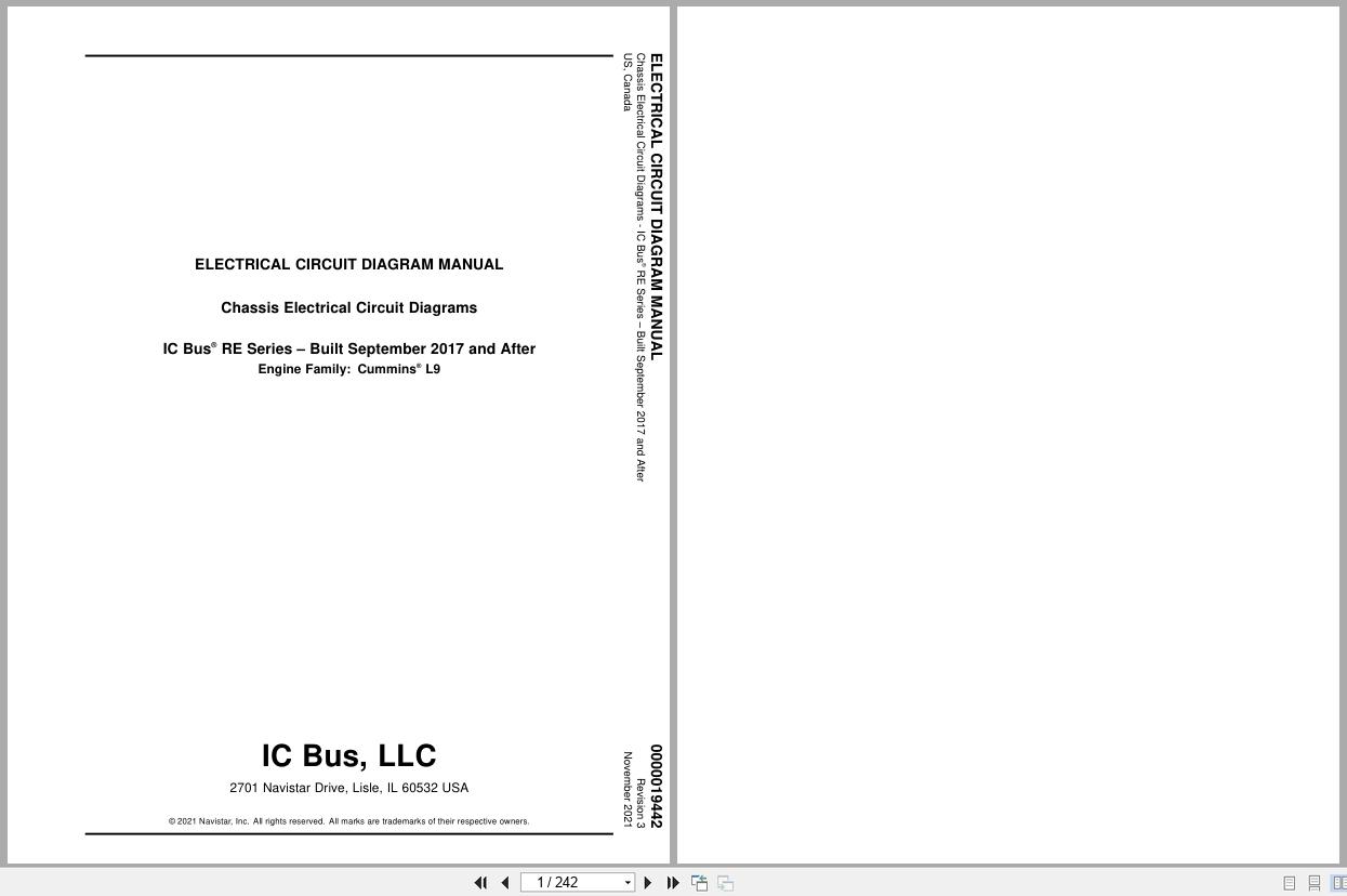 International School Bus IC Bus RE Series Body Electrical Diagrams 0000019442 2021 (1)