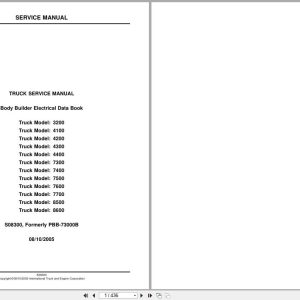 International Truck 3200 to 8600 Body Builder Electrical Data Book PBB 73000B 2005 (1)