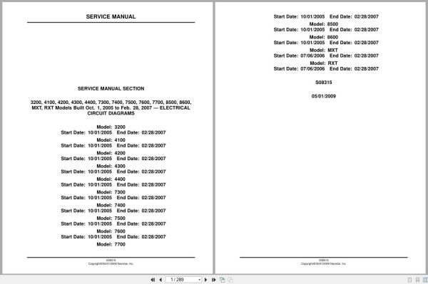 International Truck 3200 to RXT Electrical Diagram S08315 2009 (1) International Truck 3200 To Rxt Electrical Diagram S08315 2009 (1)