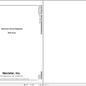 International Truck 9900 Series Electrical Diagram 0000003261 2021 (1)