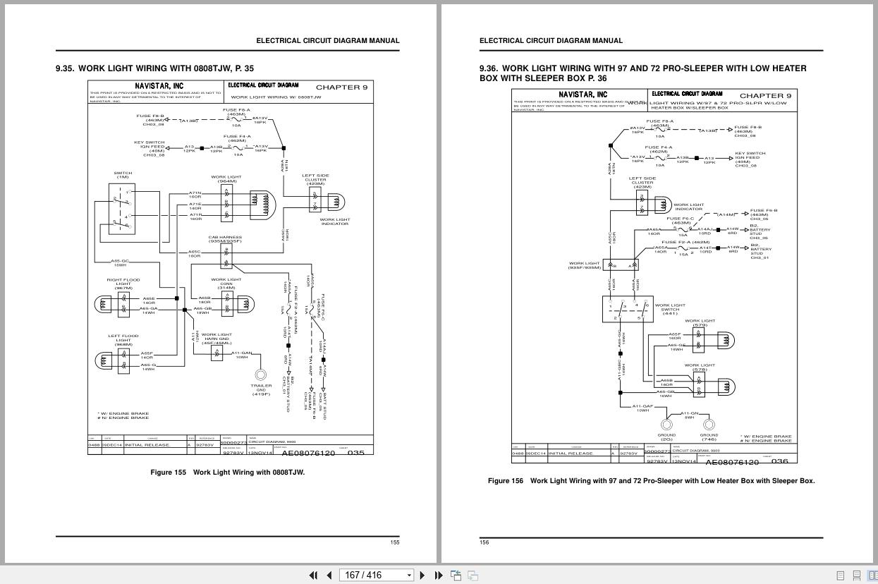 International Truck 9900 Series Electrical Diagram 0000003261 2021 (2)