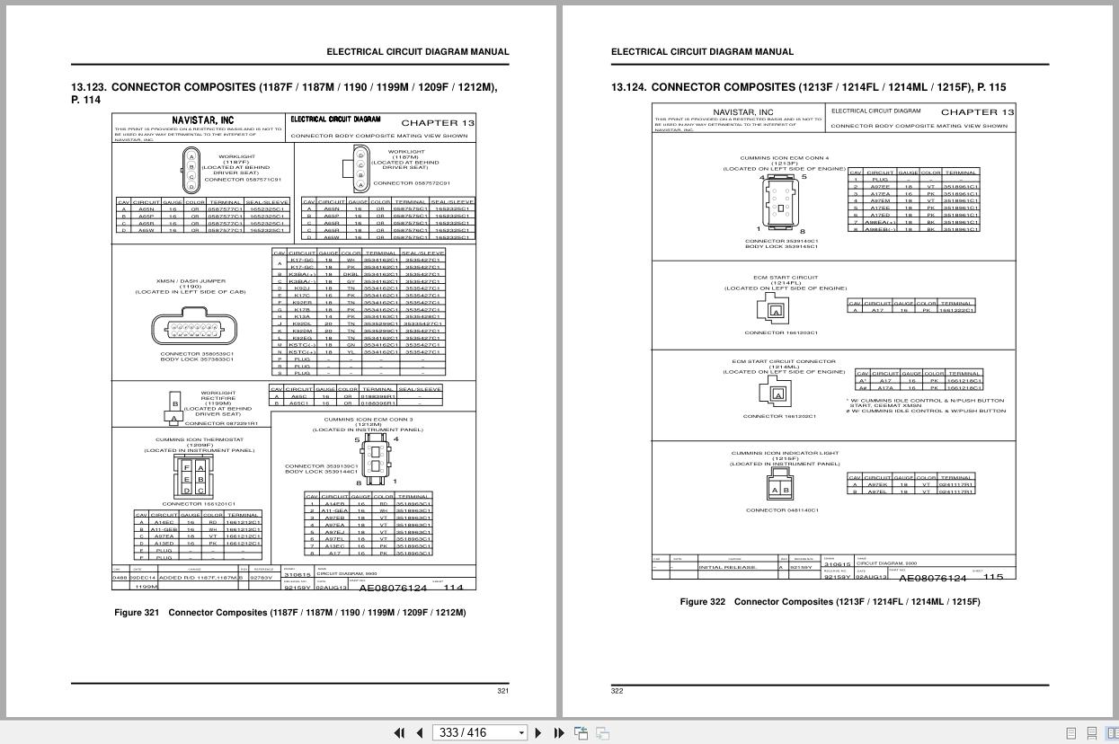 International Truck 9900 Series Electrical Diagram 0000003261 2021 (3)