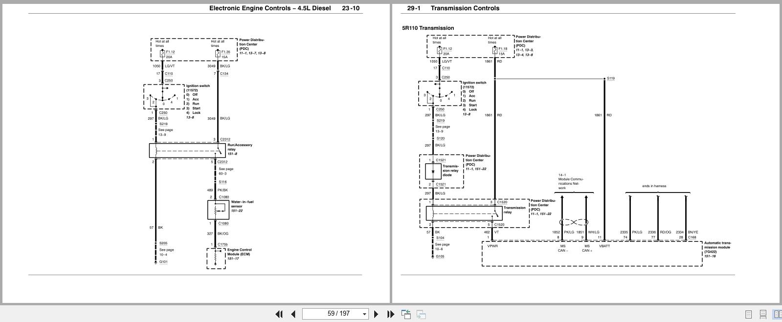 International Truck CF500 CF600 Electrical Diagram S08311 (2)