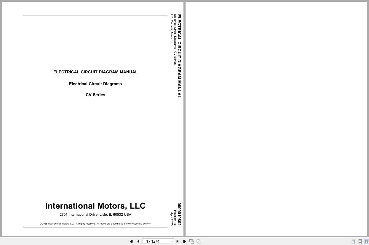 International Truck CV Series Electrical Diagram 0000019802 2025 (1)