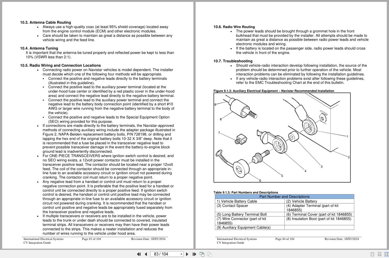 International Truck CV Vocational Series Electrical System Integration Guide 2024 (3)