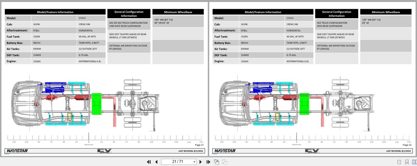 International Truck CV515 Crew Cab Configuration Diagrams 2019 (2)