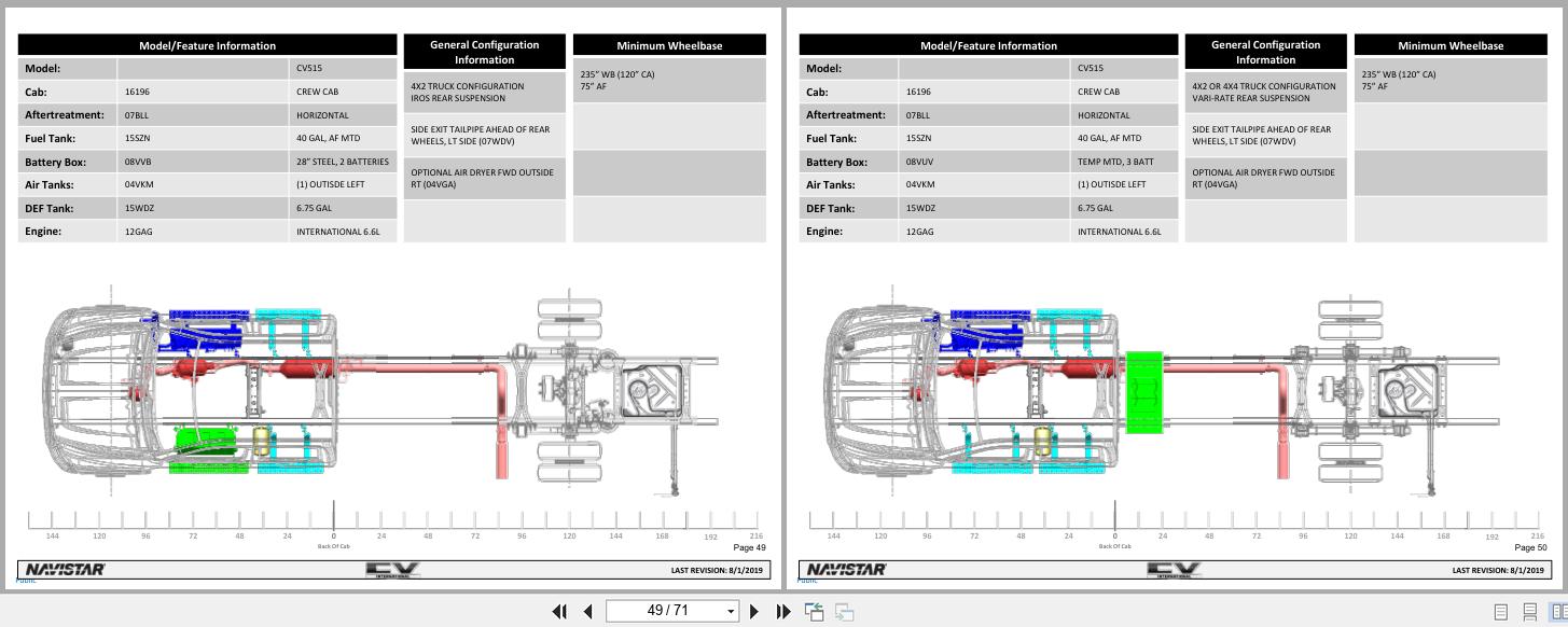 International Truck CV515 Crew Cab Configuration Diagrams 2019 (3)
