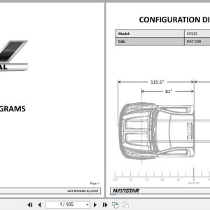 International Truck CV515 Day Cab Configuration Diagrams 2019 (1)