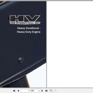 International Truck HV Series Heavy Vocational Heavy Duty Engine Body Builder Book PBB 50300 2018 (1)