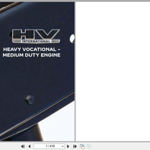 International Truck HV Series Heavy Vocational Medium Duty Engine Body Builder Book PBB 50200 2018 (1)
