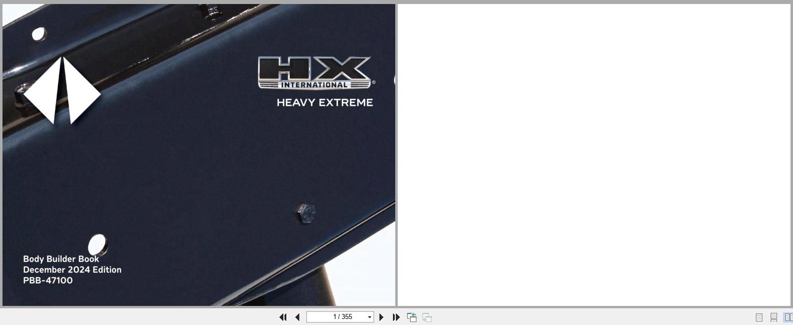 International Truck HX Series Heavy Extreme Body Builder Book PBB 47100 2024 (1)