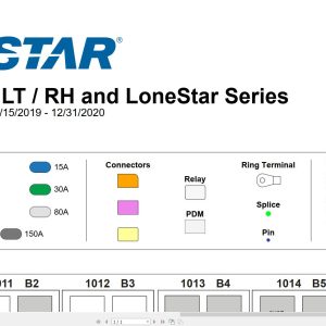 International Truck LT RH Lonestar Series Chassis PDM Layout Circuit Diagram 0000463983 (1)
