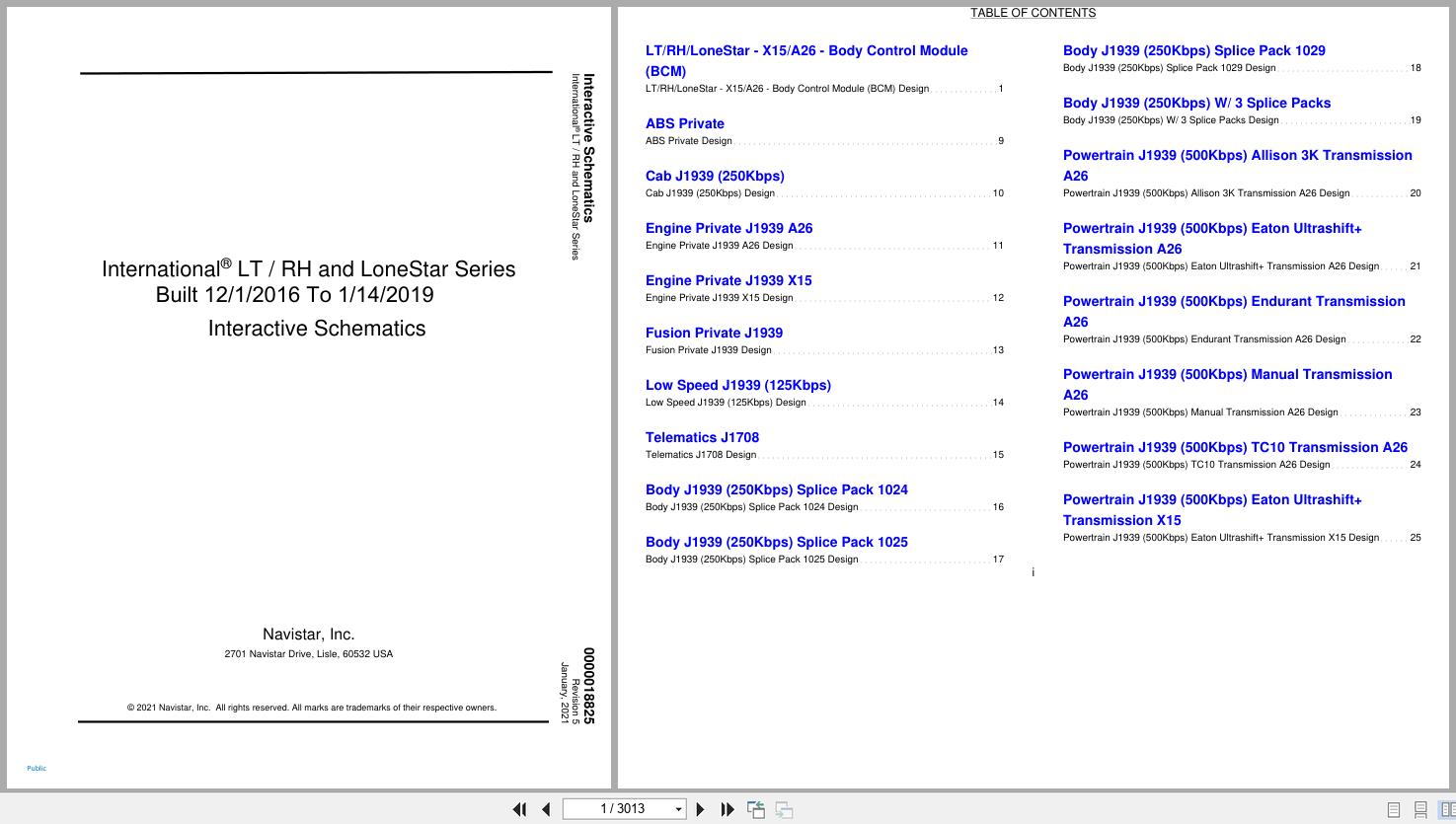 International Truck LT RH Lonestar Series Interactive Schematics 0000018825 2021 (1)