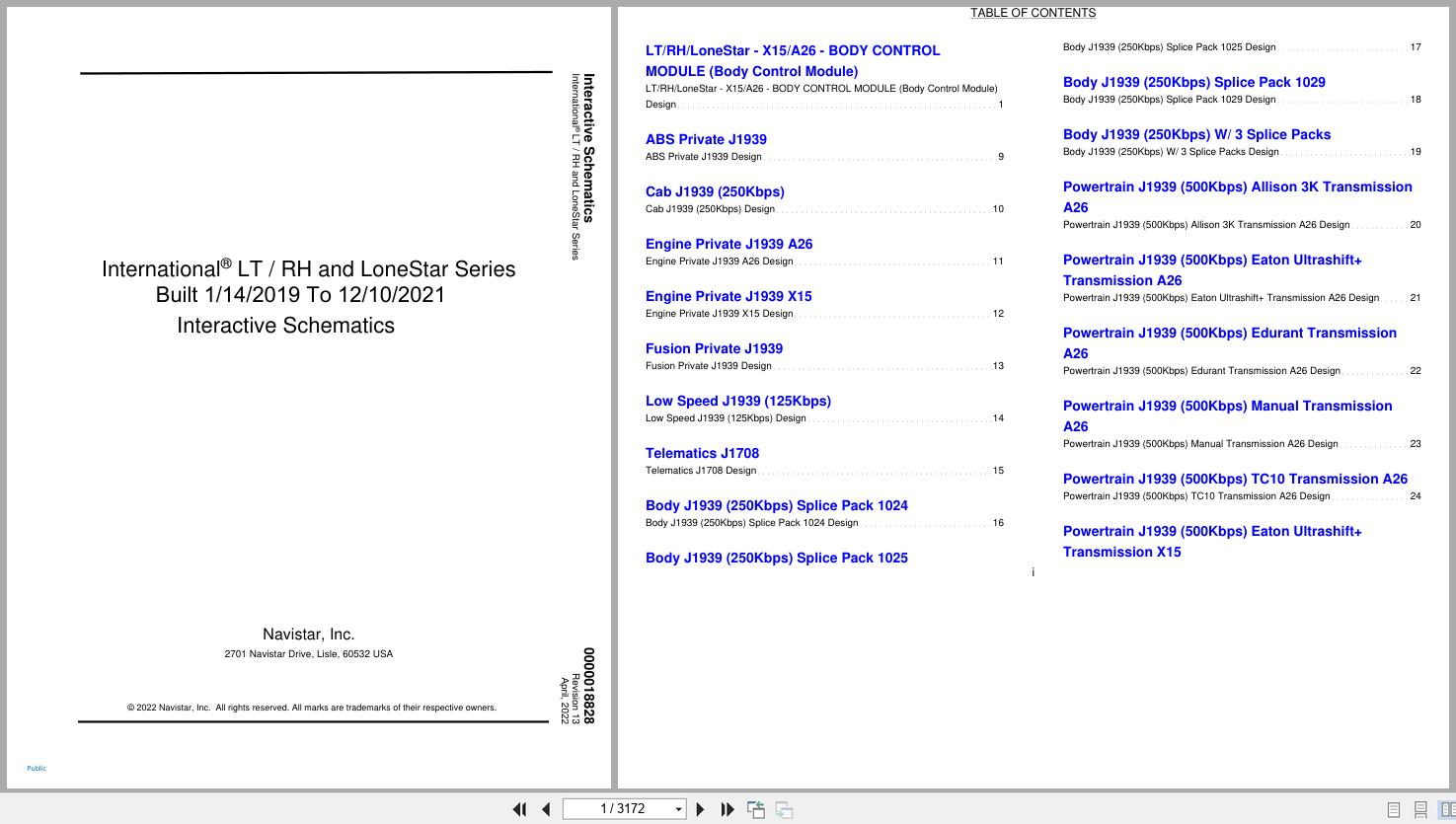 International Truck LT RH Lonestar Series Interactive Schematics 0000018828 2022 (1)