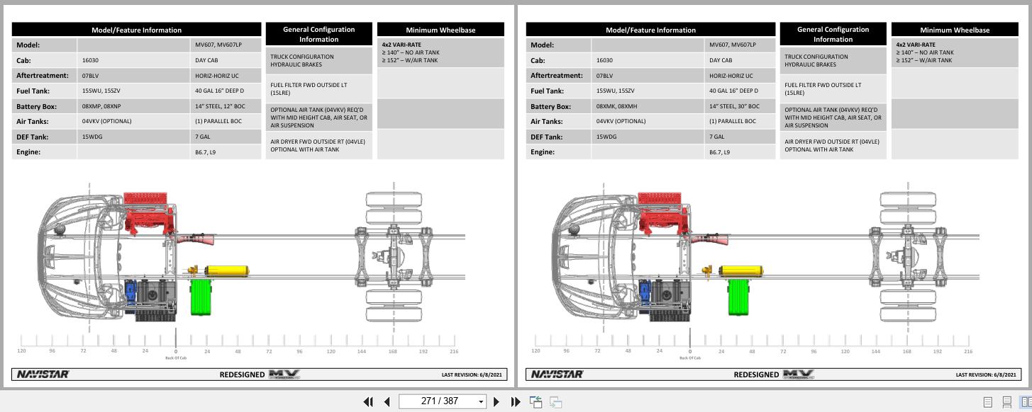 International Truck MV Series MV607 MV607LP Day Cab Configuration Diagrams 2021 (3)