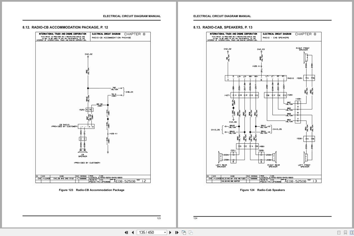 International Truck PayStar 5500i to 9900i Series Electrical Diagram 0000011981 2015 (2)