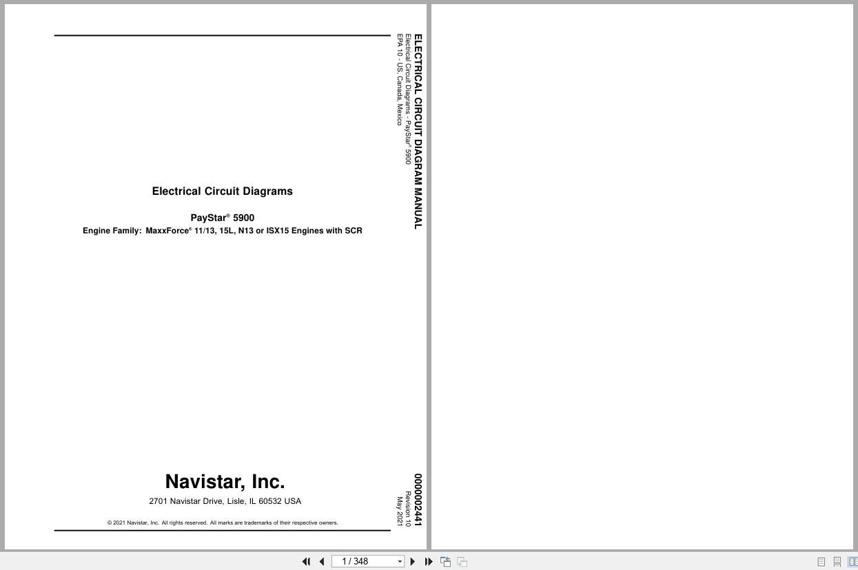 International Truck PayStar 5900 Electrical Diagram 0000002441 2021 (1)