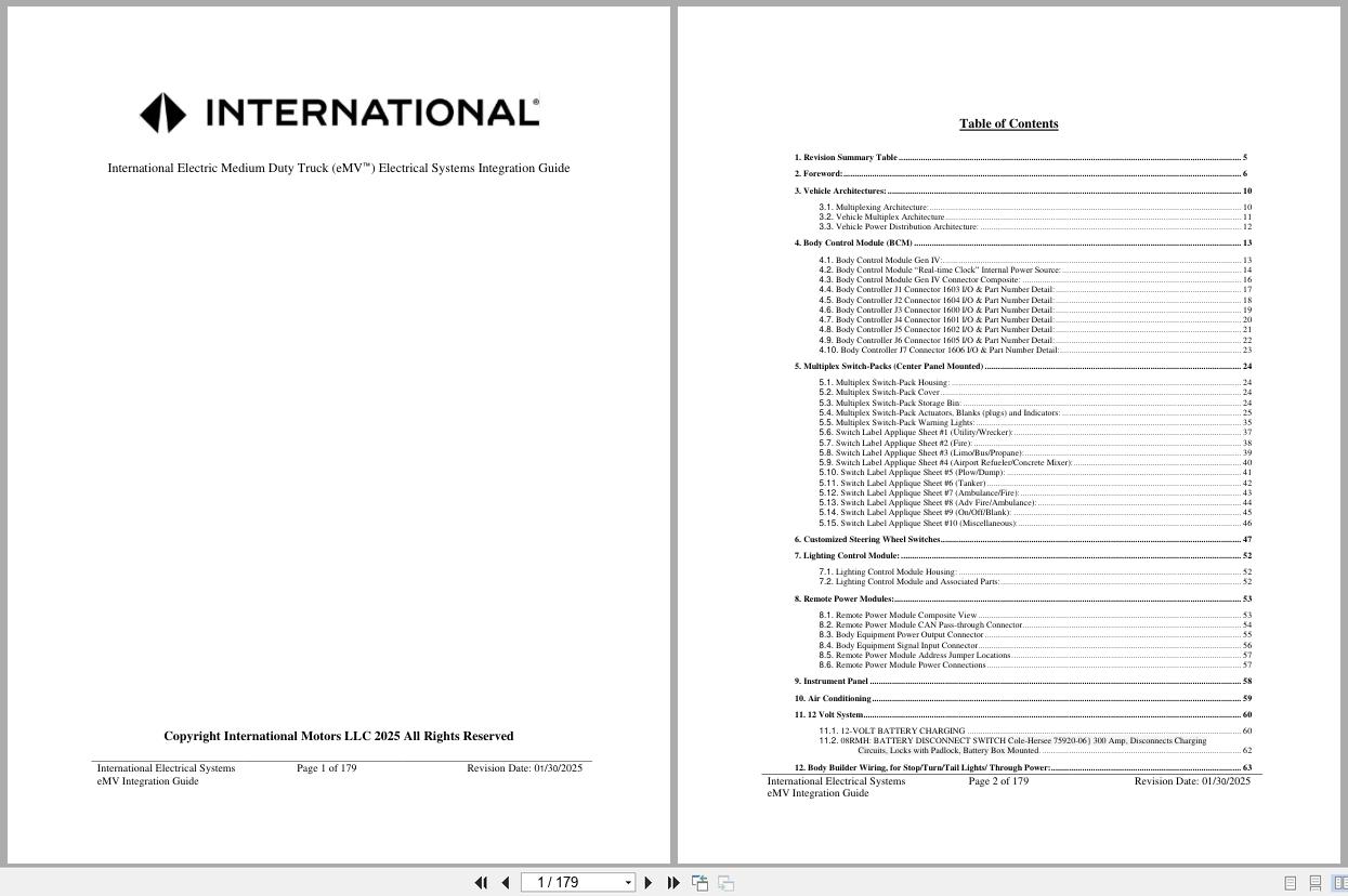 International Truck eMV Series Electrical Systems Integration Guide 2025 (1)