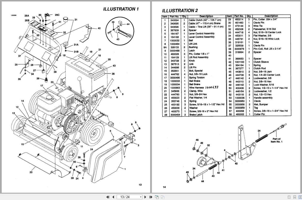 Jacobsen Aerator Aero King 1321 Operators Parts Manual 3003275 1995 (3)